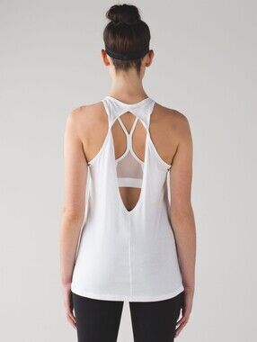 Lululemon Trapeze Twist Tank White